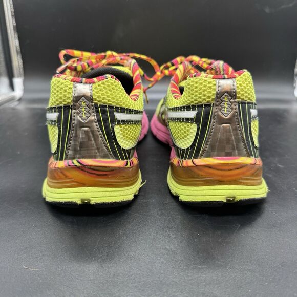 Asics Gel Preleus Shoes Womens Size 10 Yellow Pink Athletic Trainers Sneakers - Picture 4 of 8